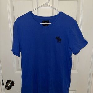Abercrombie & Fitch Blue V-neck Shirt